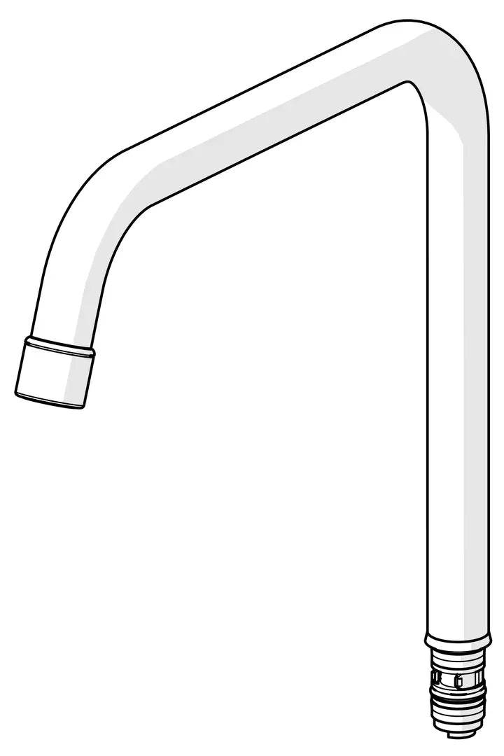 High spout, L=255 | 1000228V | Chrome