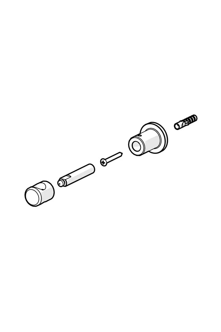 Shower pipe holder | 1001314V | Chrome
