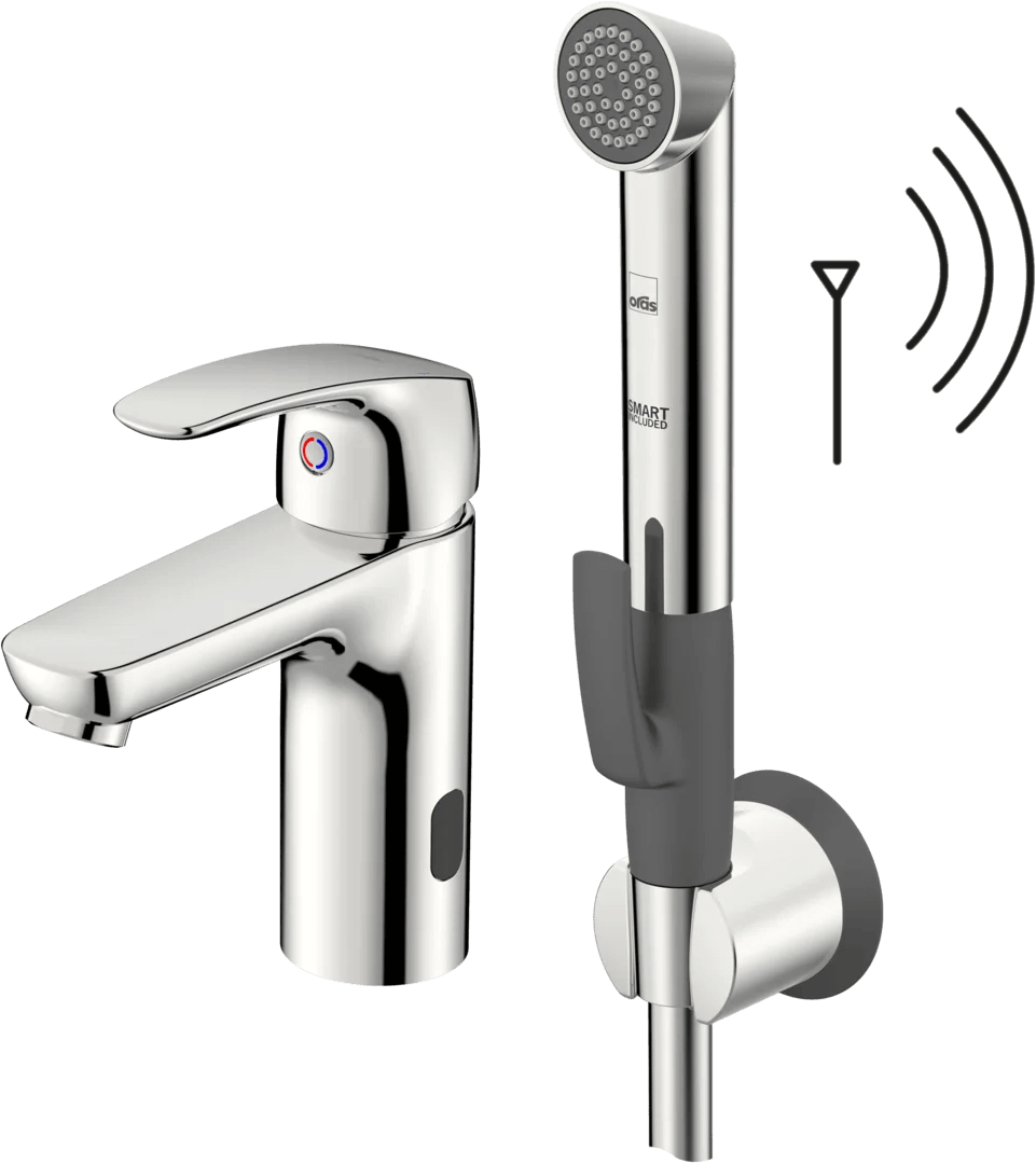 Washbasin faucet, 3 V, Bluetooth | 1001FZ | Chrome