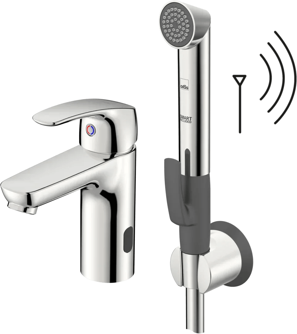 Washbasin faucet, 3 V, Bluetooth | 1001FZ | Chrome