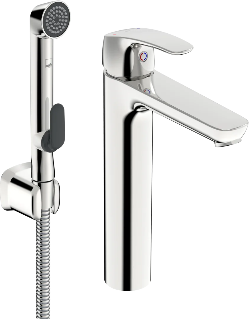 High washbasin faucet | 1002F | Chrome