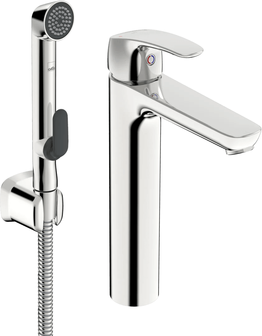 High washbasin faucet | 1002F | Chrome