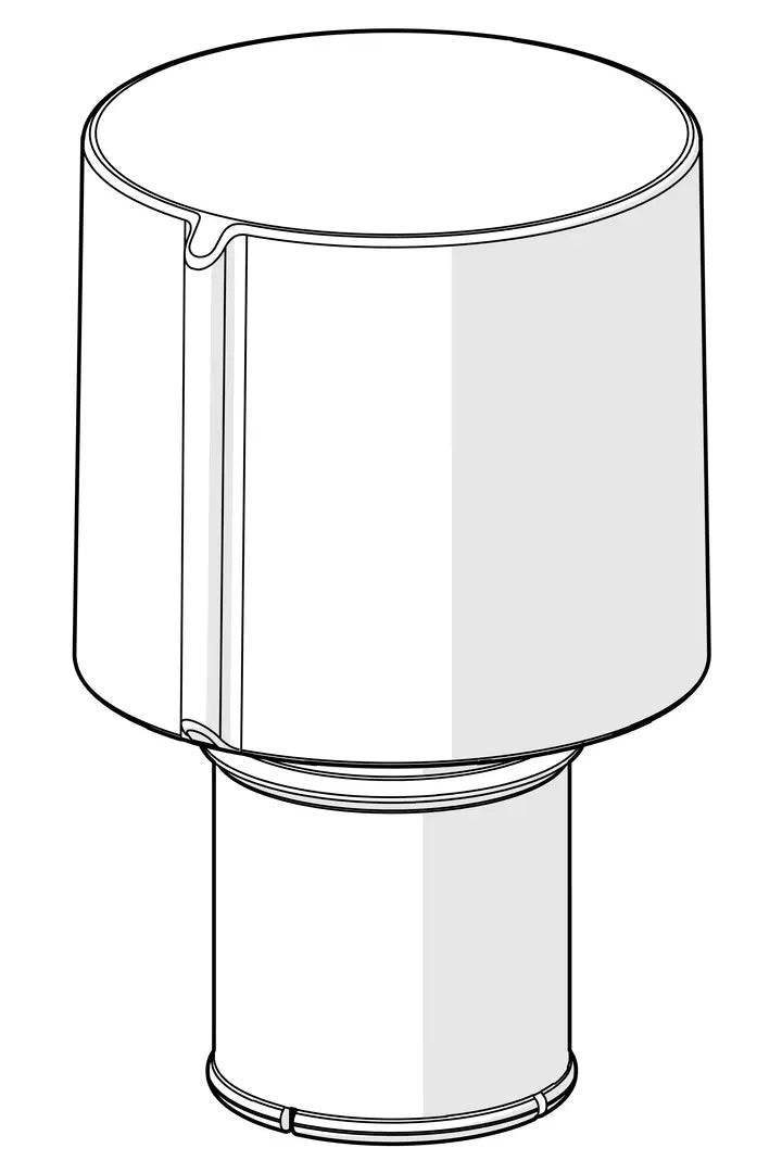 Temperature control handle | 1006752V | Chrome