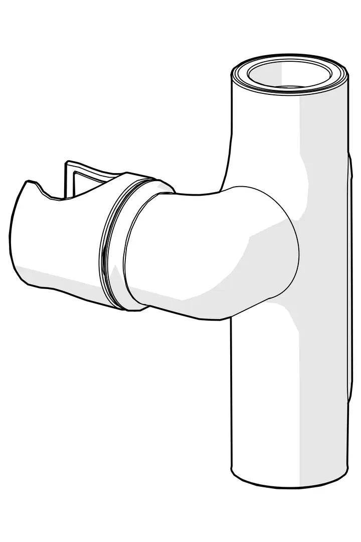 Slide for shower rail | 1018479V-80 | Brushed steel