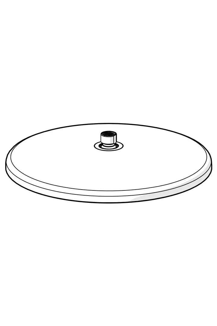 Overhead shower, d 300 mm | 1018483V-81 | Brushed bronze