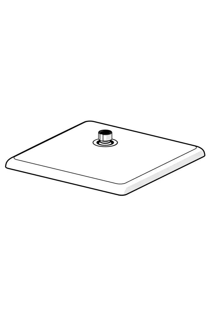 Overhead shower, 250x250 mm | 1019738V-33 | Matt black