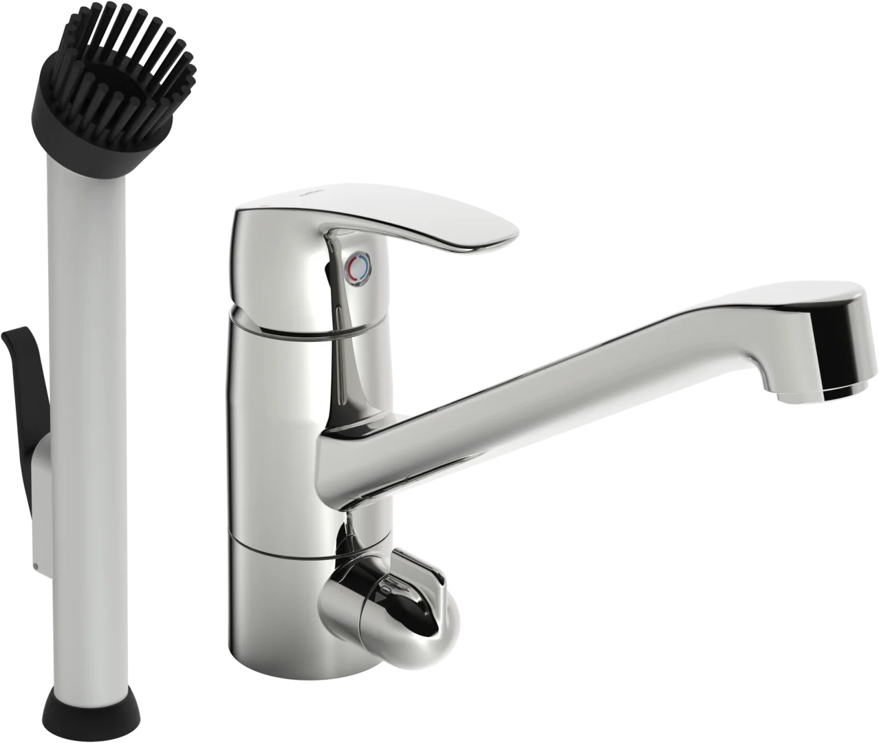 Utility room faucet with dishwasher valve | 1027FS | Chrome