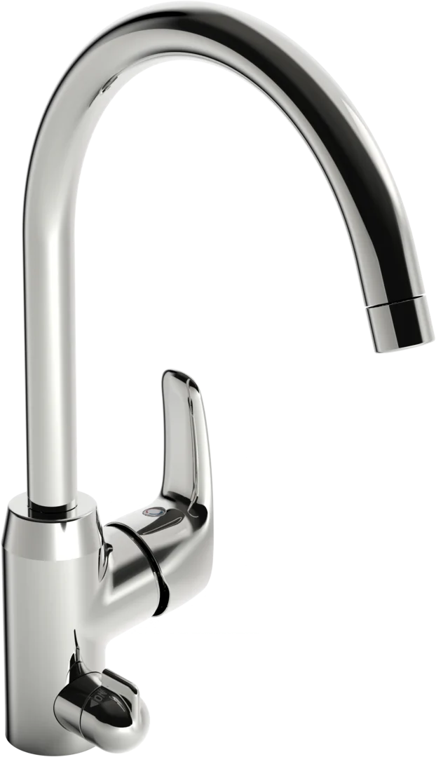 Kitchen faucet with dishwasher valve | 1029F | Chrome