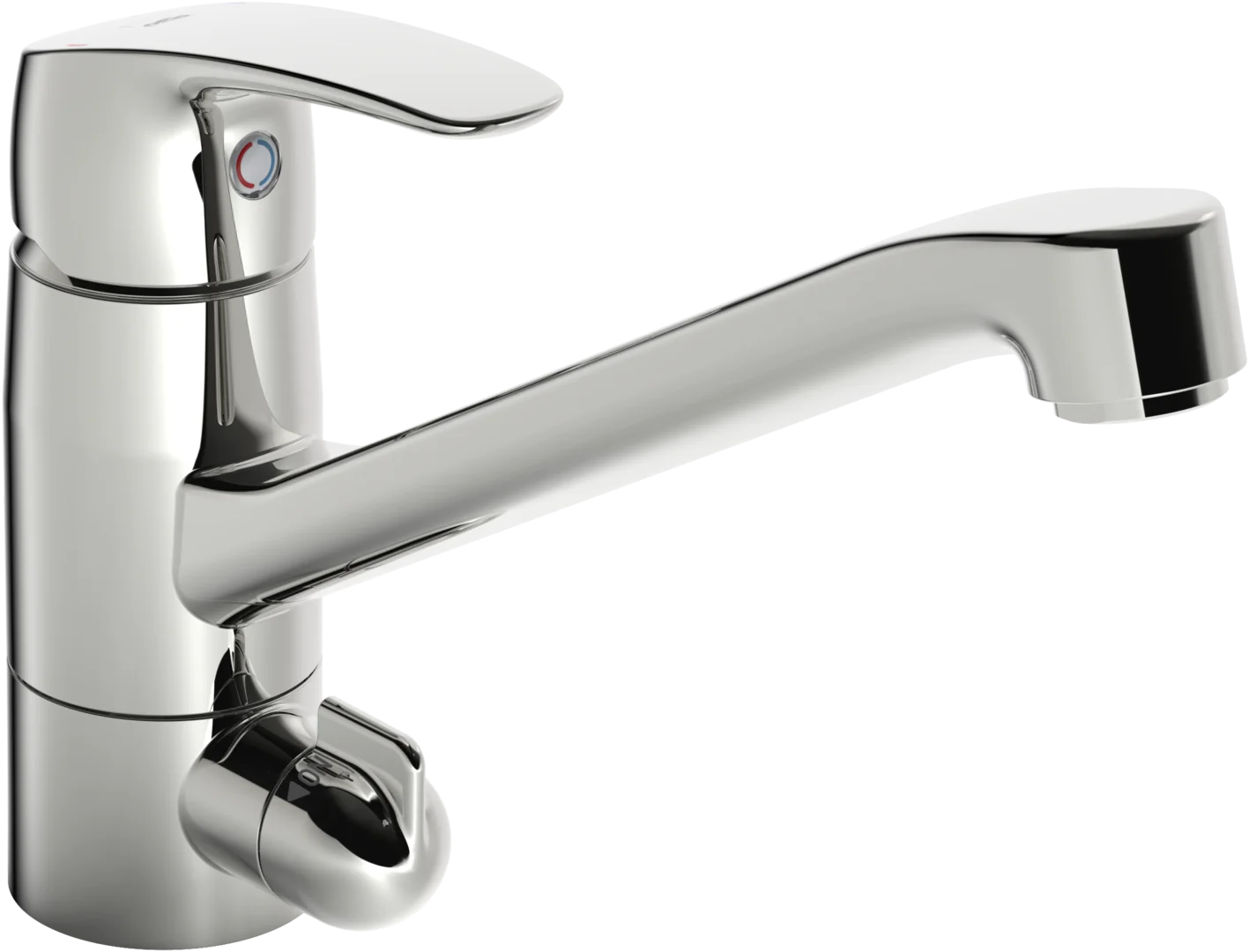 Kitchen faucet with dishwasher valve | 1035FS | Chrome