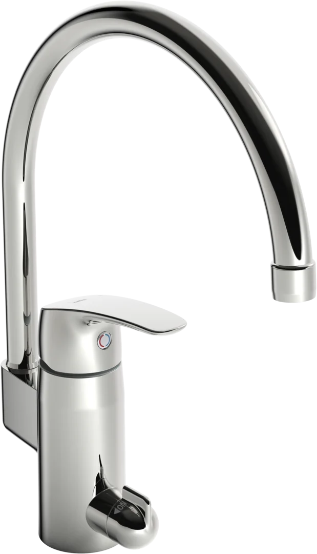 Kitchen faucet with dishwasher valve | 1039F | Chrome