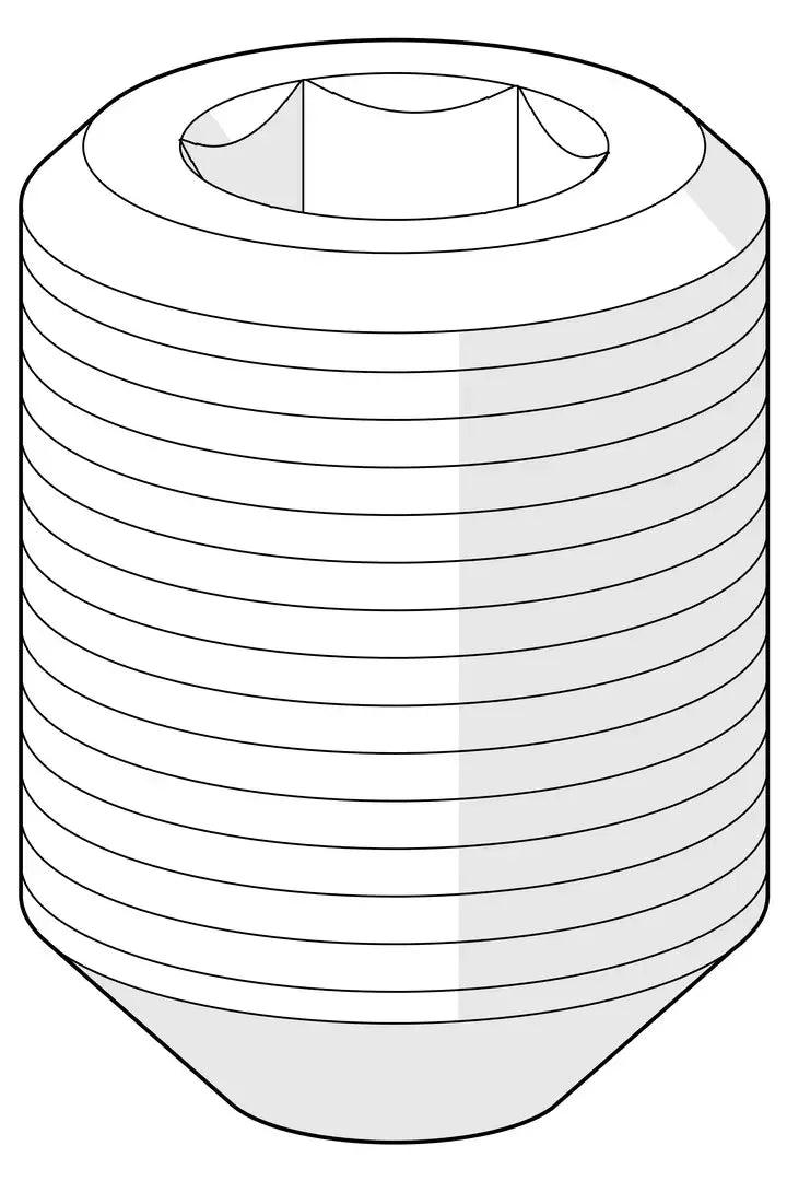 Retaining screw (10 pcs), M6x8 | 229518/10