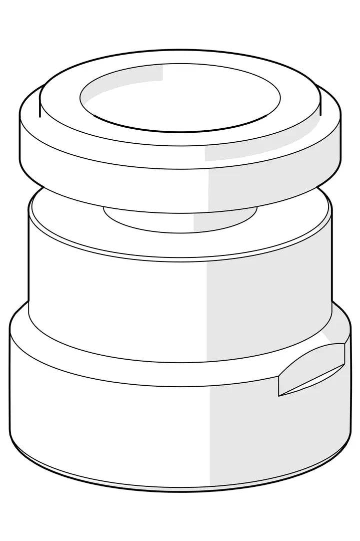 Ball joint for bidet faucet | 159566 | Chrome