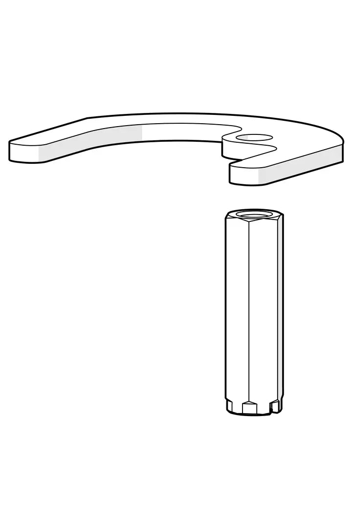 Fixing plate with a nut | 159607V
