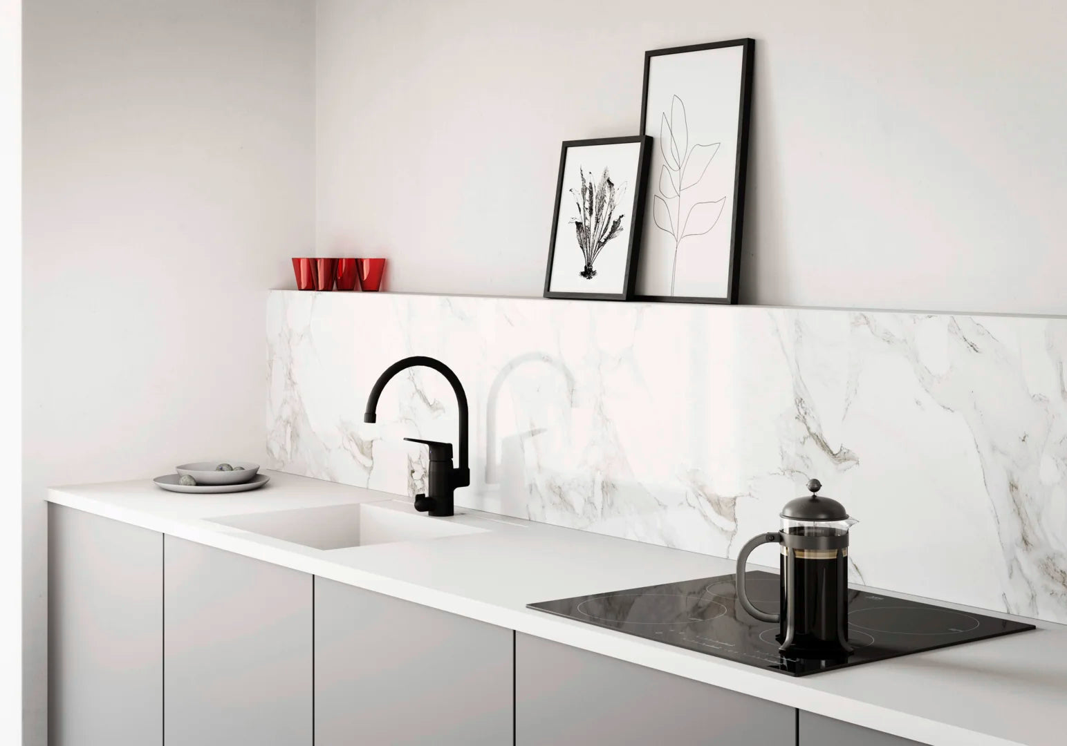 Kitchen faucet with dishwasher valve | 1839FG-33 | Matt black