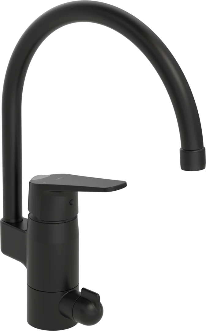 Kitchen faucet with dishwasher valve | 1839FG-33 | Matt black