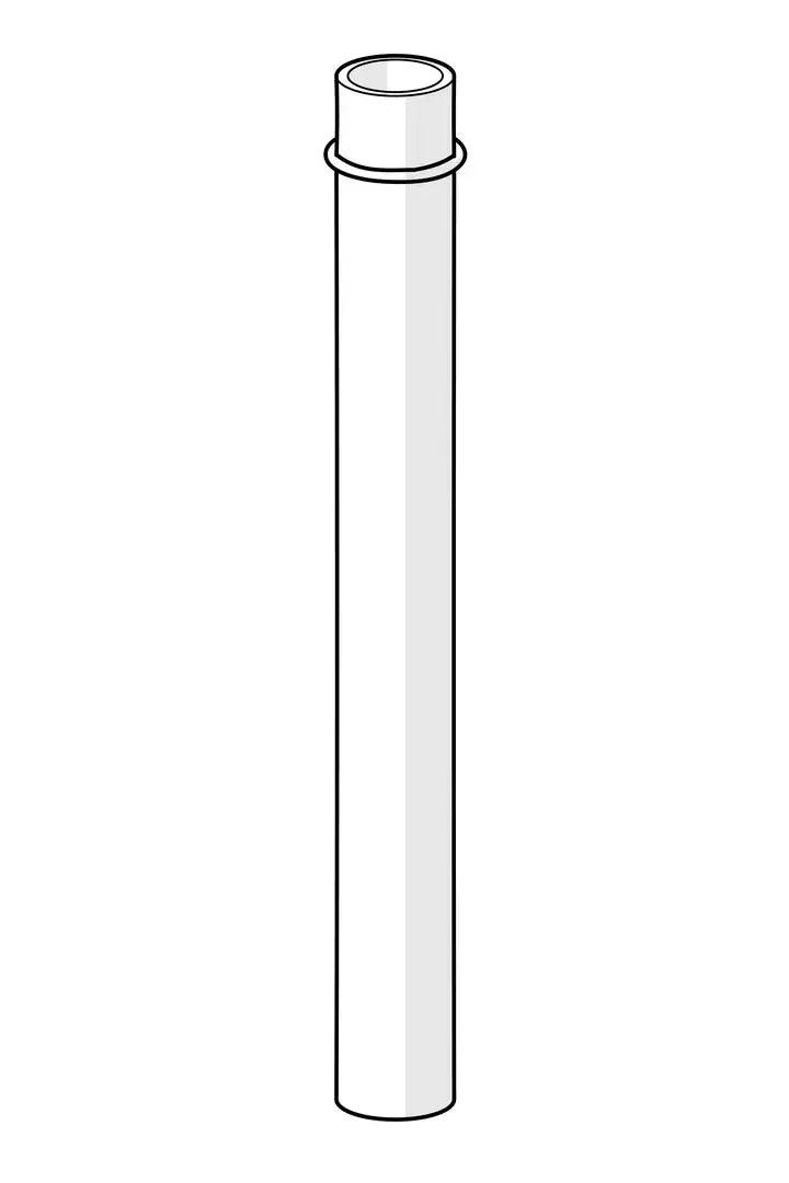 Flush pipe, L=500 | 200050