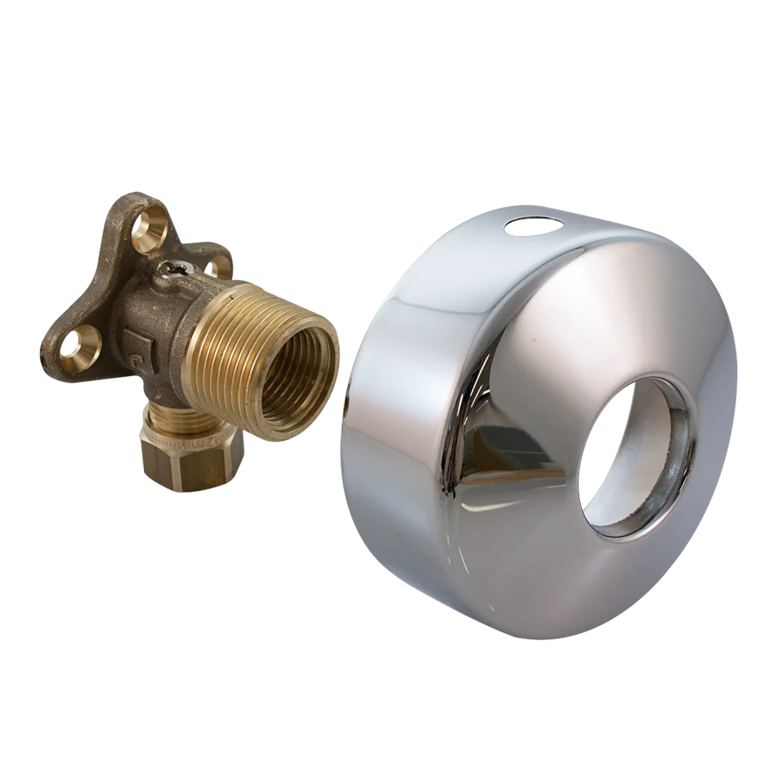 Angle coupling with stop valve, G3/4(1/2)-D12 | 204021Z | Chrome