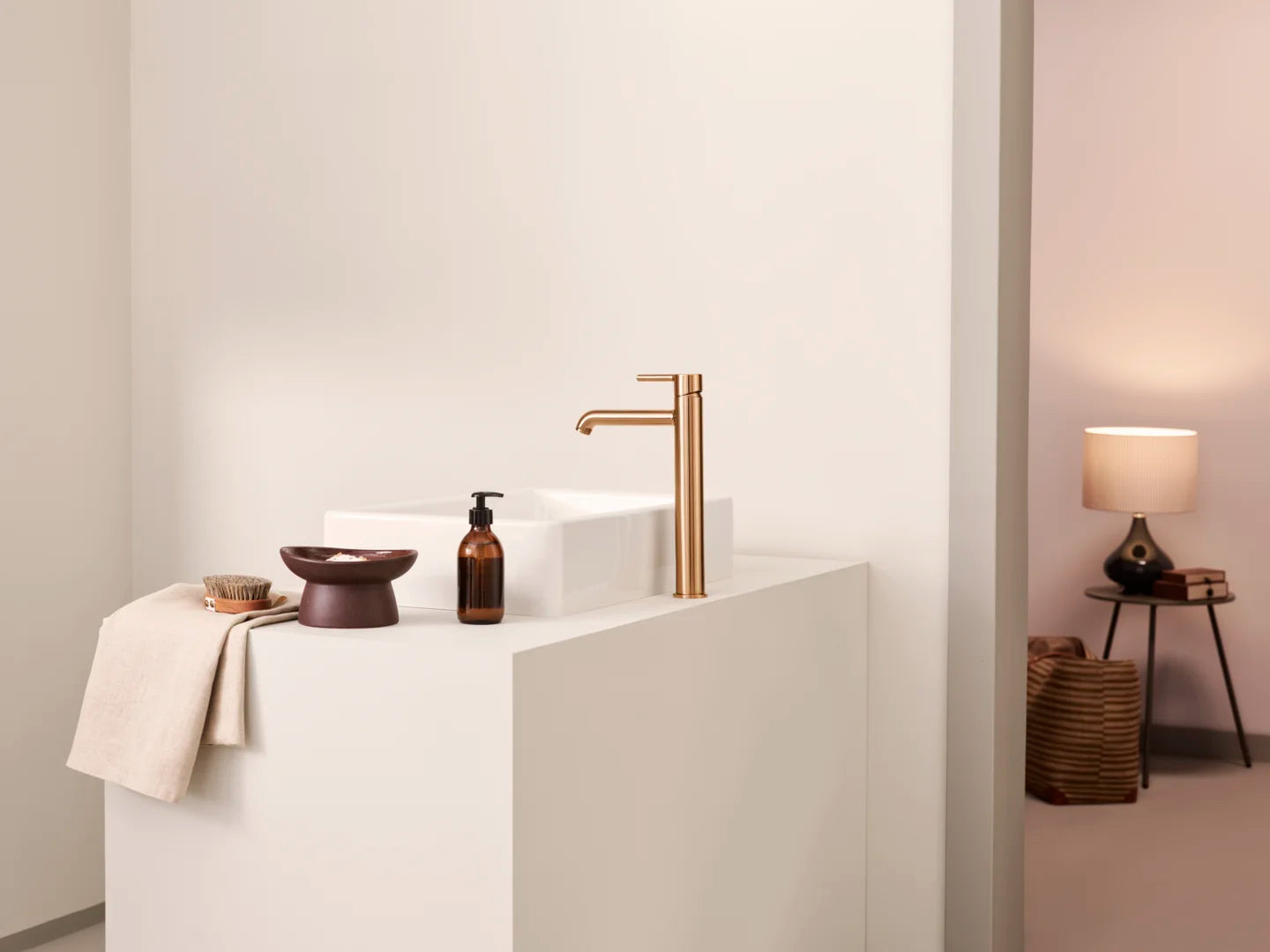 High washbasin faucet | 2601FH-81 | Brushed bronze