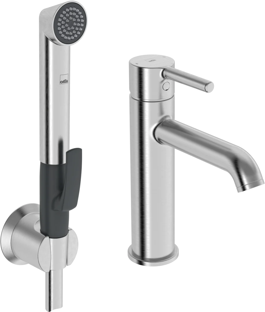 Washbasin faucet | 2606FH-80 | Brushed steel