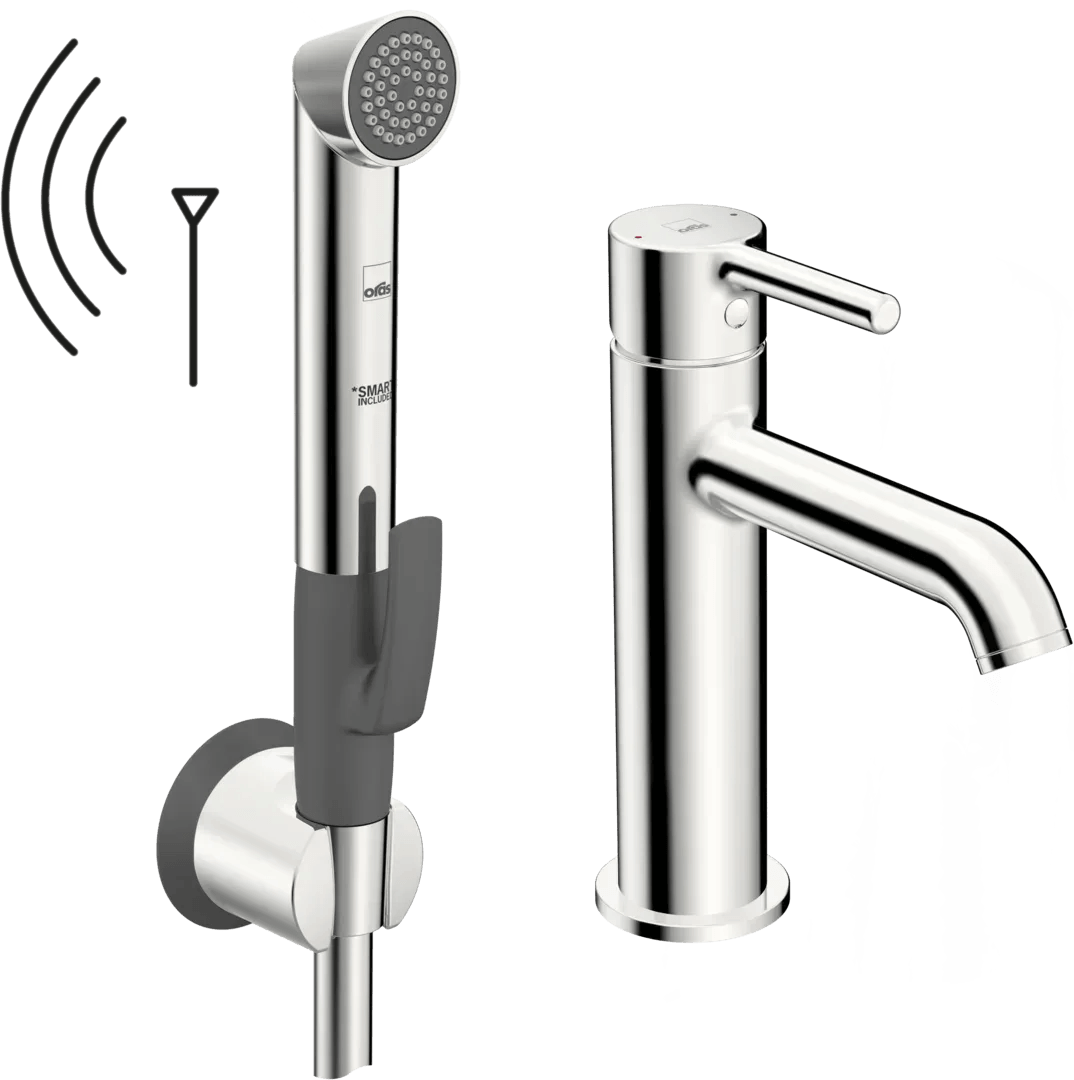 Washbasin faucet, 3 V | 2613FH | Chrome