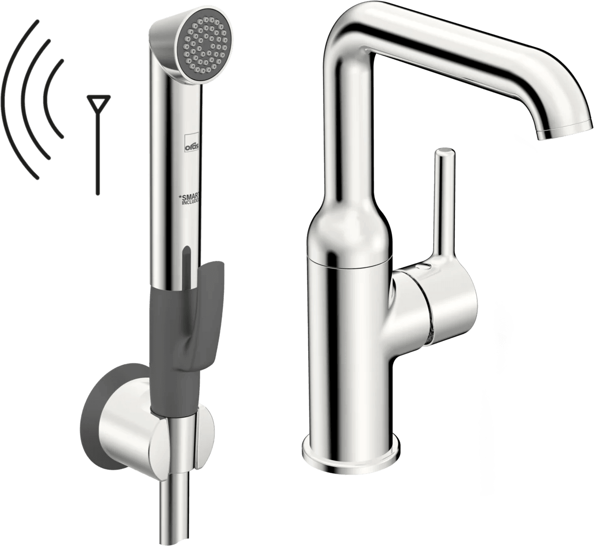 Washbasin faucet, 3 V | 2615FH | Chrome