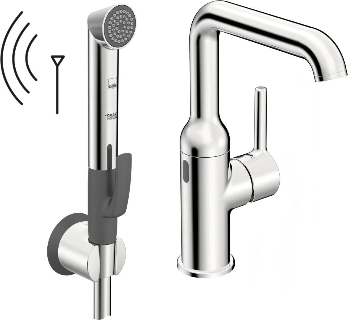 Washbasin faucet, 3 V, Bluetooth | 2617FHZ | Chrome
