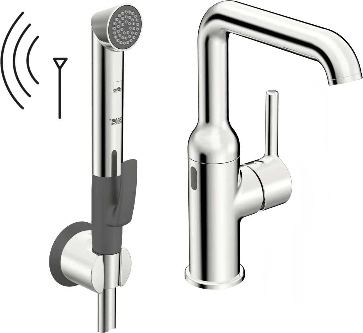 Washbasin faucet, 3 V, Bluetooth | 2617FHZ | Chrome