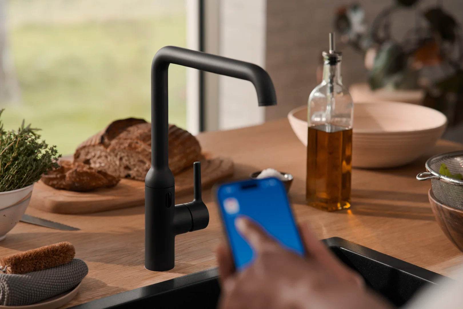 Kitchen faucet, 230/9 V, Bluetooth | 2638FHTZ-33 | Matt black