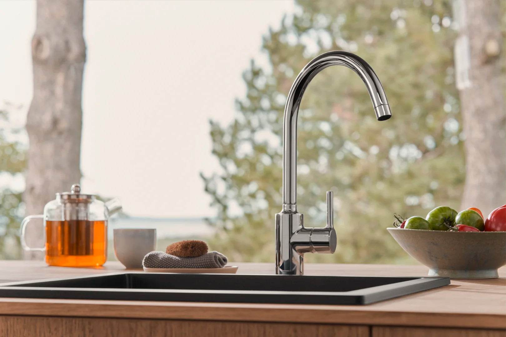 Kitchen faucet with dishwasher valve, 9 V | 2639AF | Chrome