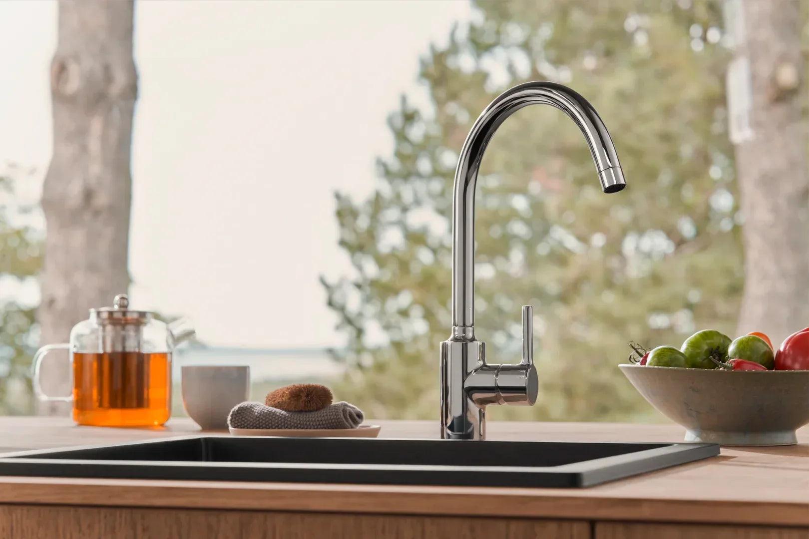 Kitchen faucet with dishwasher valve, 9 V | 2639AF | Chrome