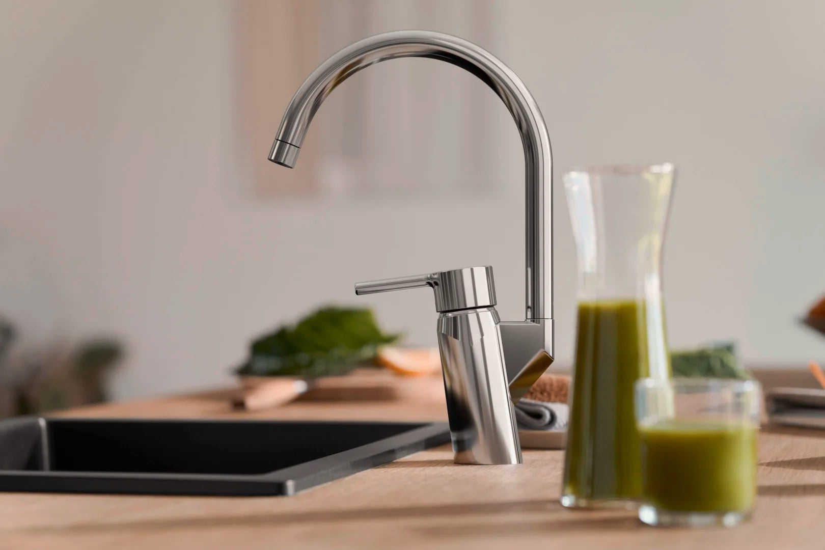 Kitchen faucet with dishwasher valve, 3 V | 2734FHN-80 | Brushed steel