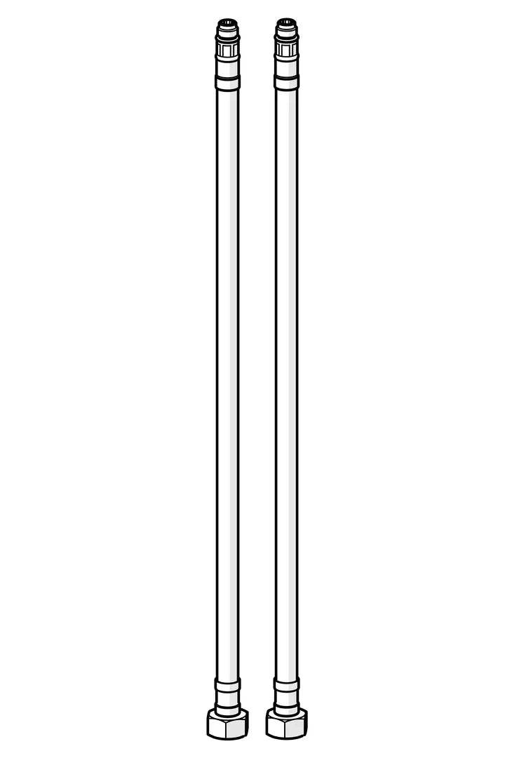 Flexible pipe, L=375, G3/8-M10x1 (2pcs) | 601481/2