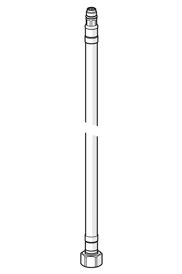 Flexible pipe, L=410, G3/8-M10x1 | 602205/2