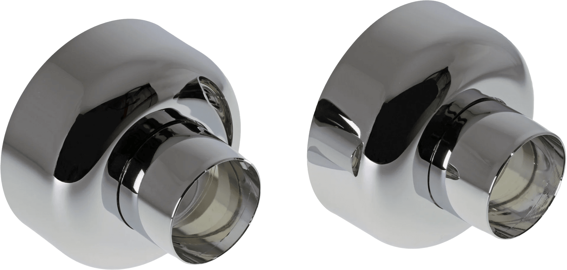 Cover flange pair | 178890/2 | Chrome