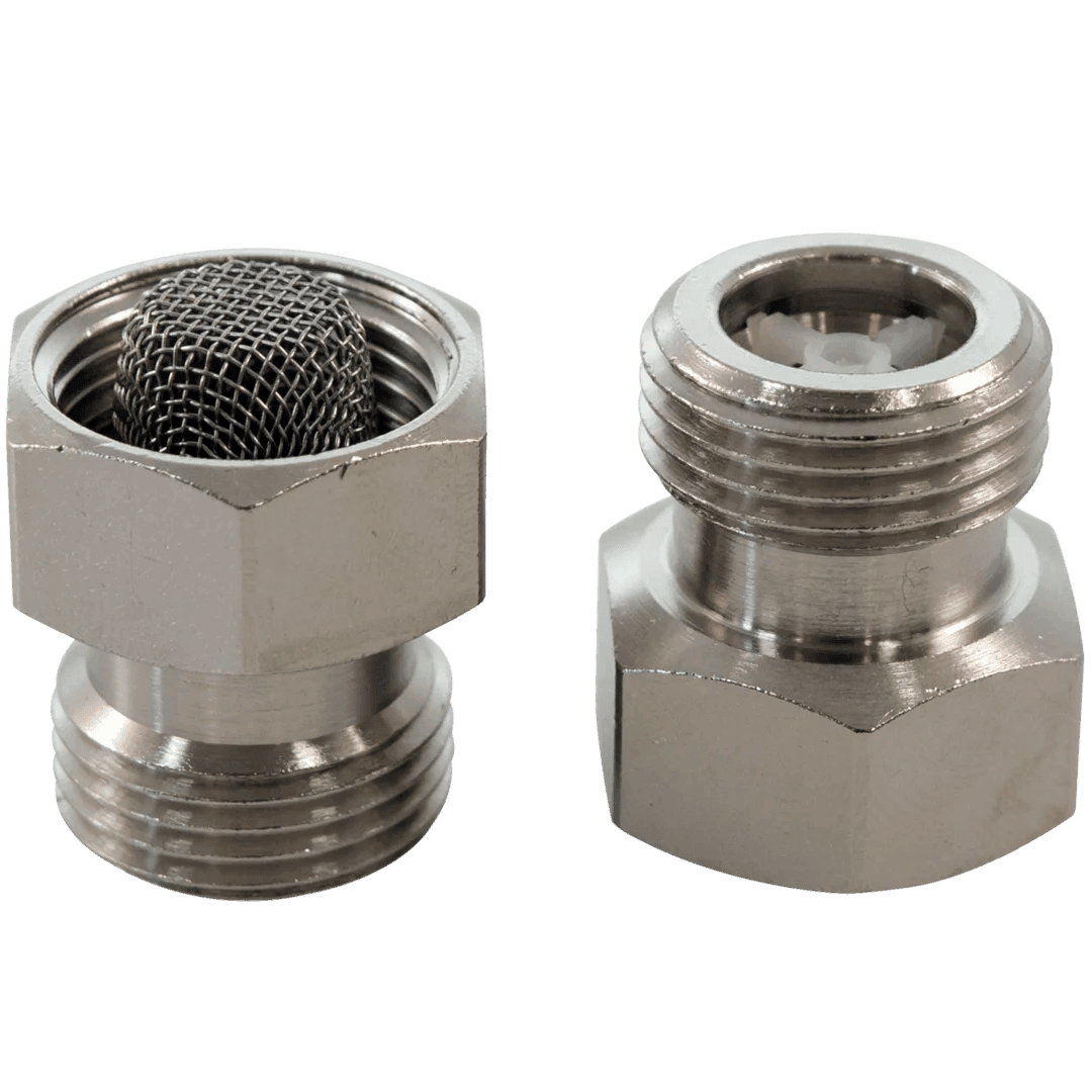 One-way valve with litter screen | 198473/2 | Chrome