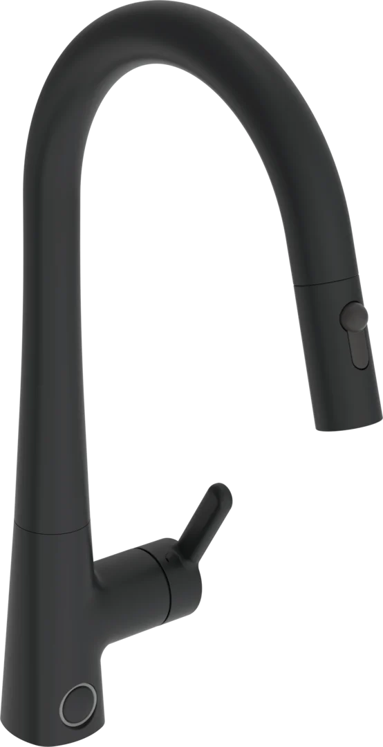 Kitchen faucet with dishwasher valve, 3 V | 3031F-33 | Matt black