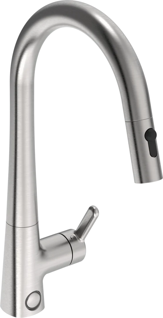 Kitchen faucet with dishwasher valve, 3 V | 3031F-80 | Brushed steel