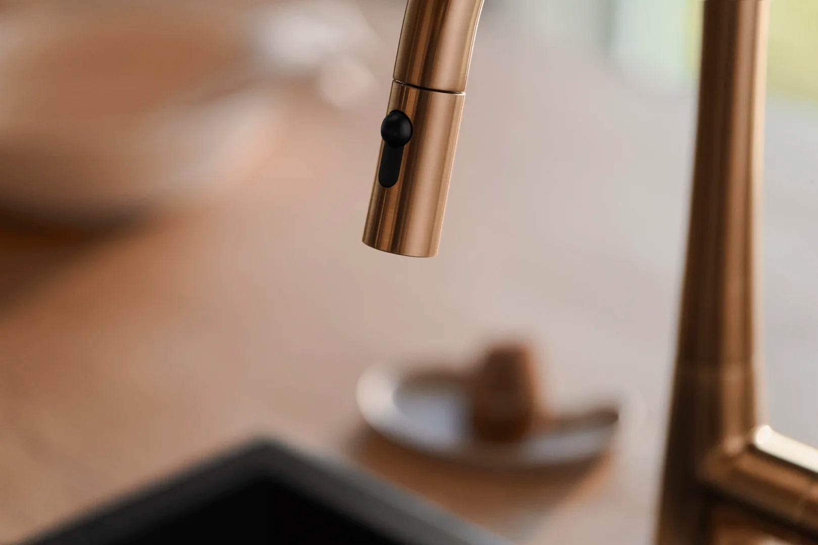 Kitchen faucet with dishwasher valve, 3 V | 3031F-81 | Brushed bronze