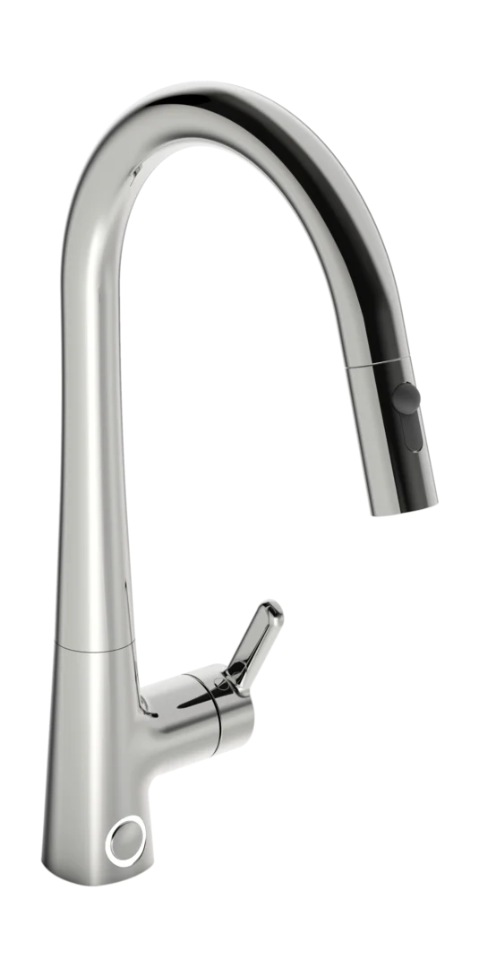 Kitchen faucet with dishwasher valve, 3 V | 3031F | Chrome