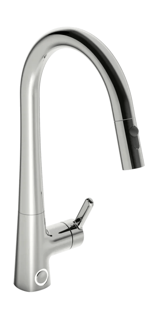 Kitchen faucet with dishwasher valve, 3 V | 3031F | Chrome