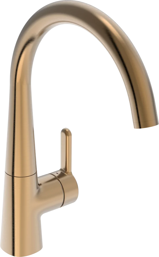 Kitchen faucet with dishwasher valve, 3 V | 3035F-81 | Brushed bronze