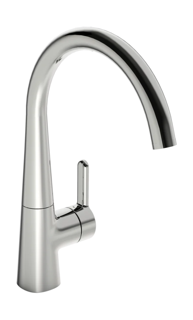 Kitchen faucet with dishwasher valve, 3 V | 3035F | Chrome