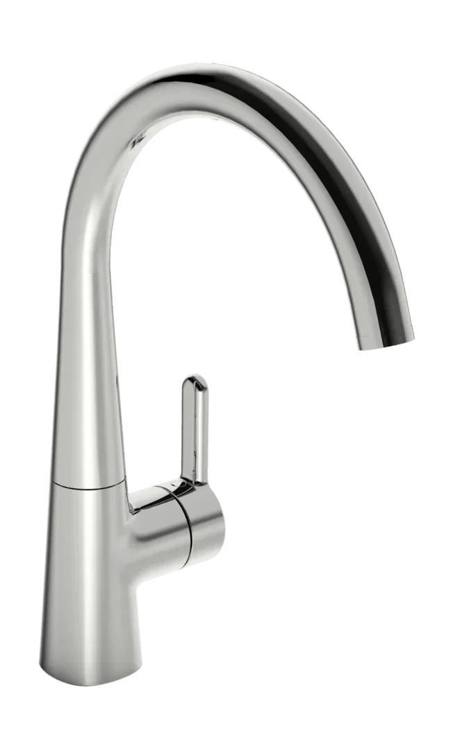 Kitchen faucet with dishwasher valve, 3 V | 3035F | Chrome