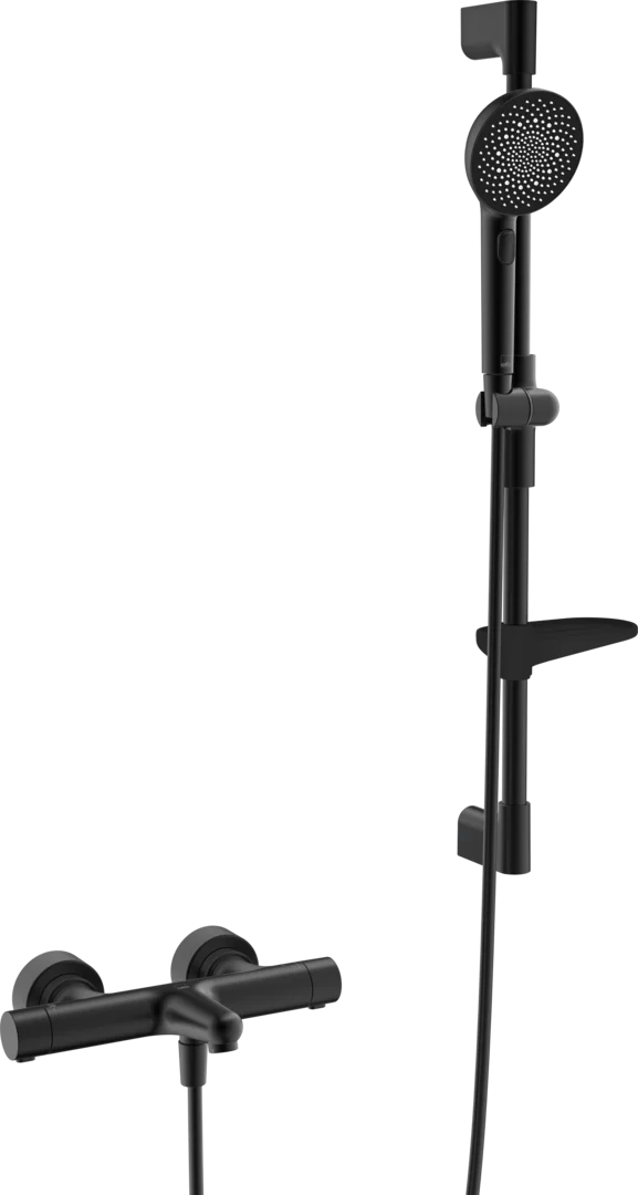 Bath and shower faucet with shower set | 4749-33 | Matt black
