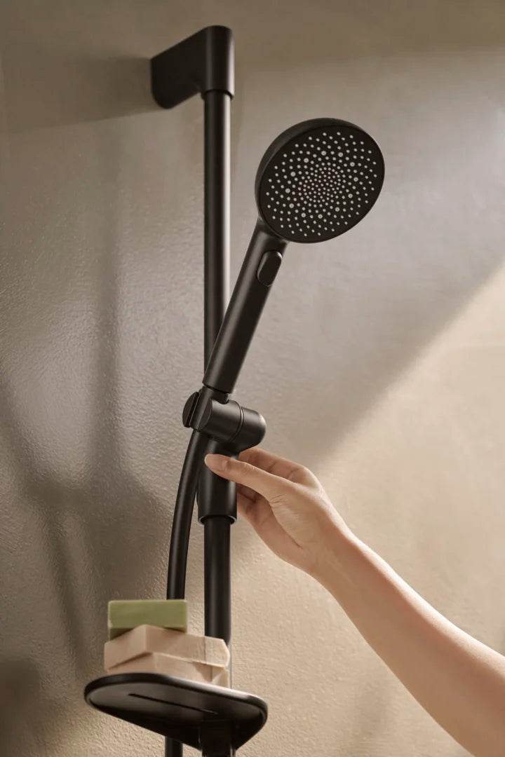 Bath and shower faucet with shower set | 4749-33 | Matt black