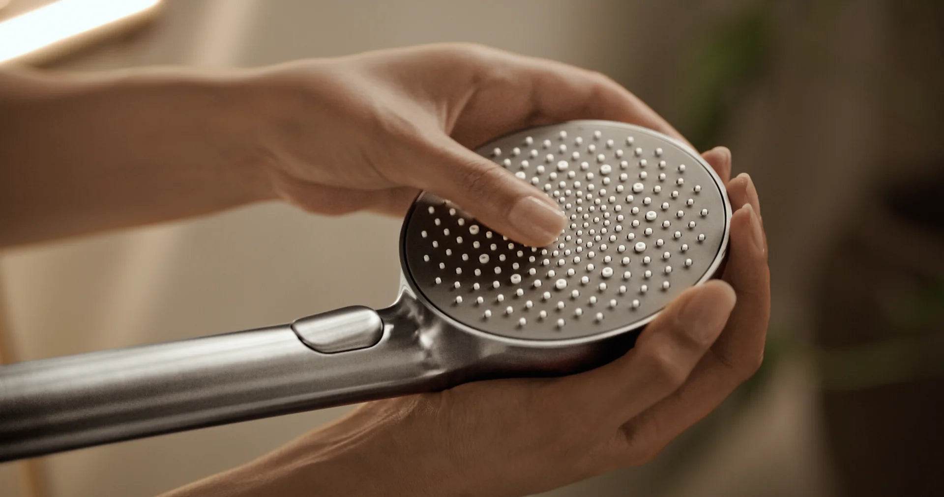 Bath and shower faucet with shower set | 4749-80 | Brushed steel