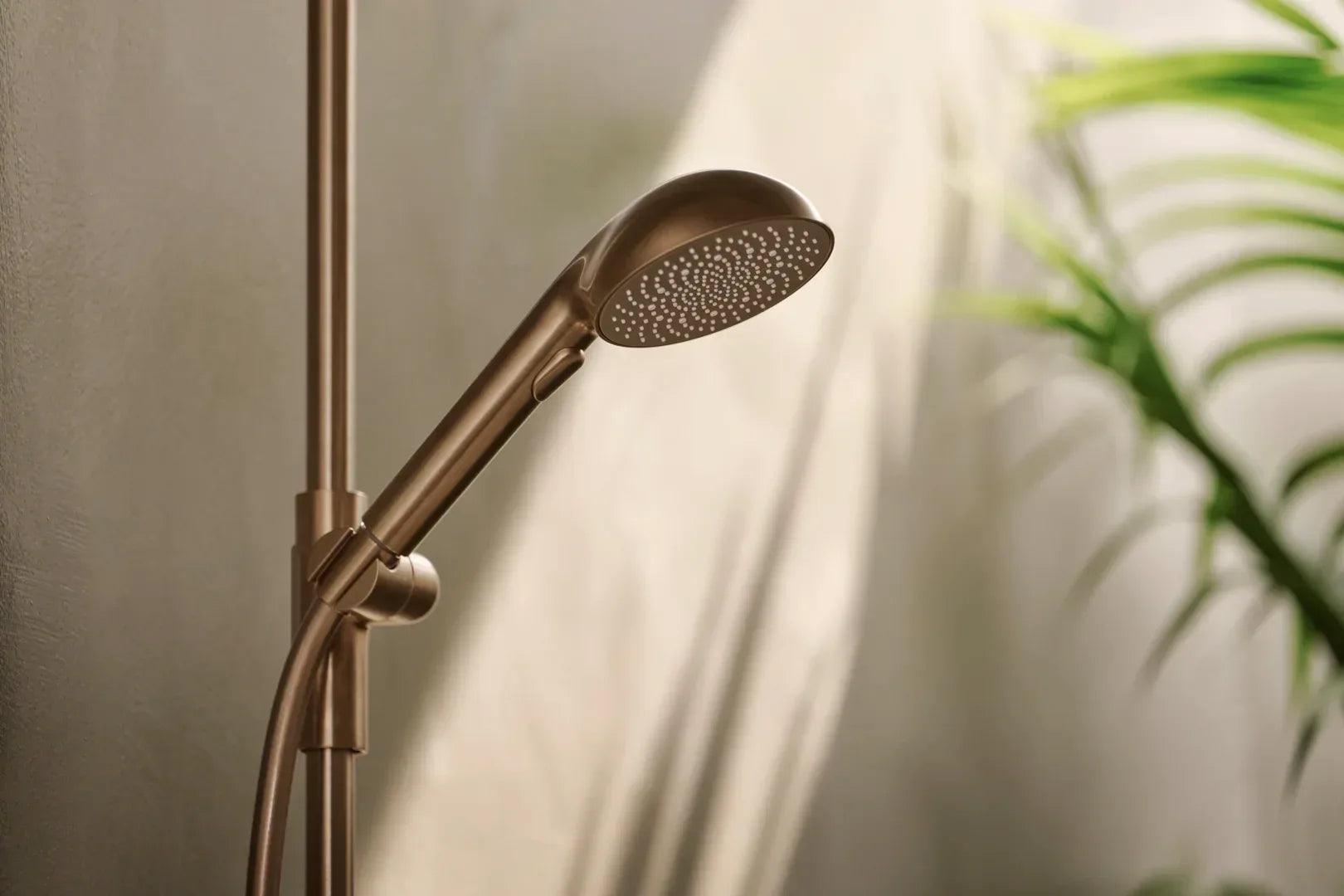 Bath and shower faucet with shower set | 4749-81 | Brushed bronze