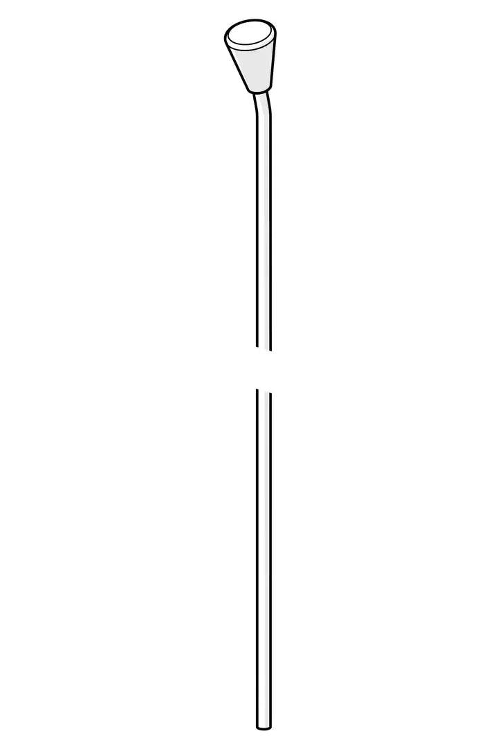 Pop-up operating rod, L=380 | 559529 | Chrome