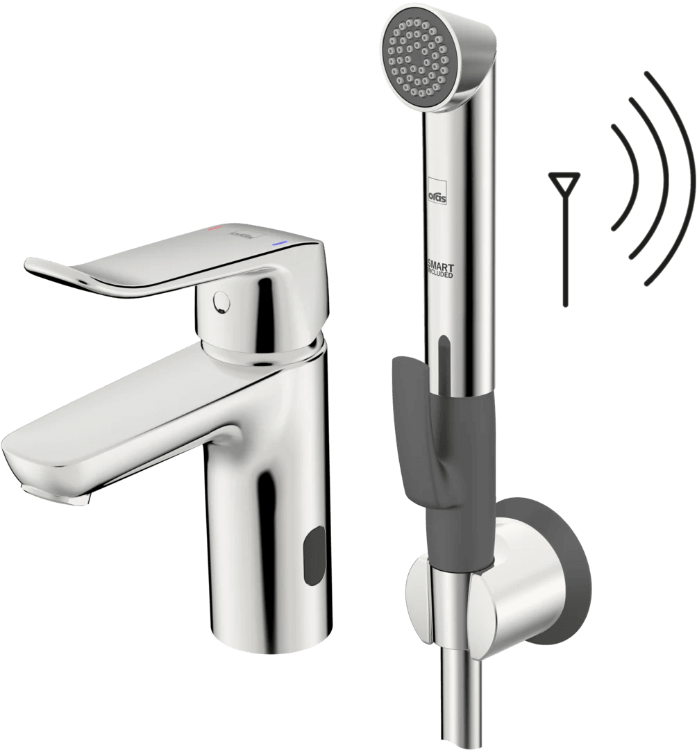 Washbasin faucet, 3 V, non-Bluetooth | 5705FQ | Chrome