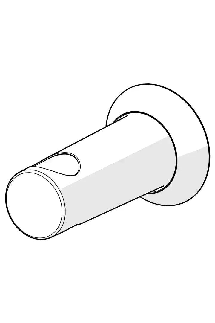 Shower pipe holder | 601407V | Chrome